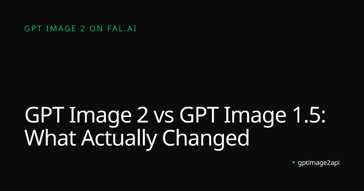 GPT Image 2 vs GPT Image 1.5: What Actually Changed | gptimage2api ...